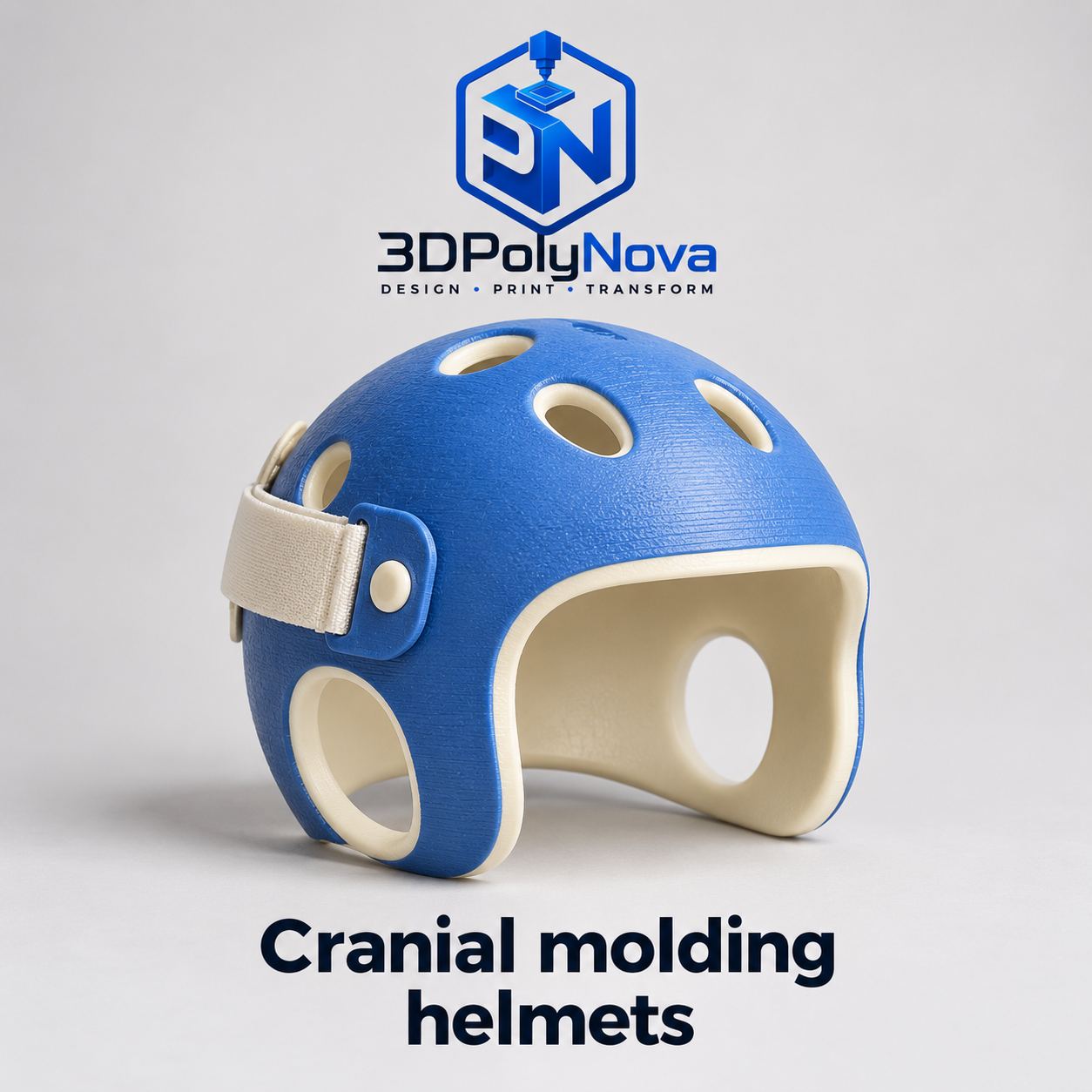 Healthcare & Educational Models: Cranial molding helmet demonstration shell-8
