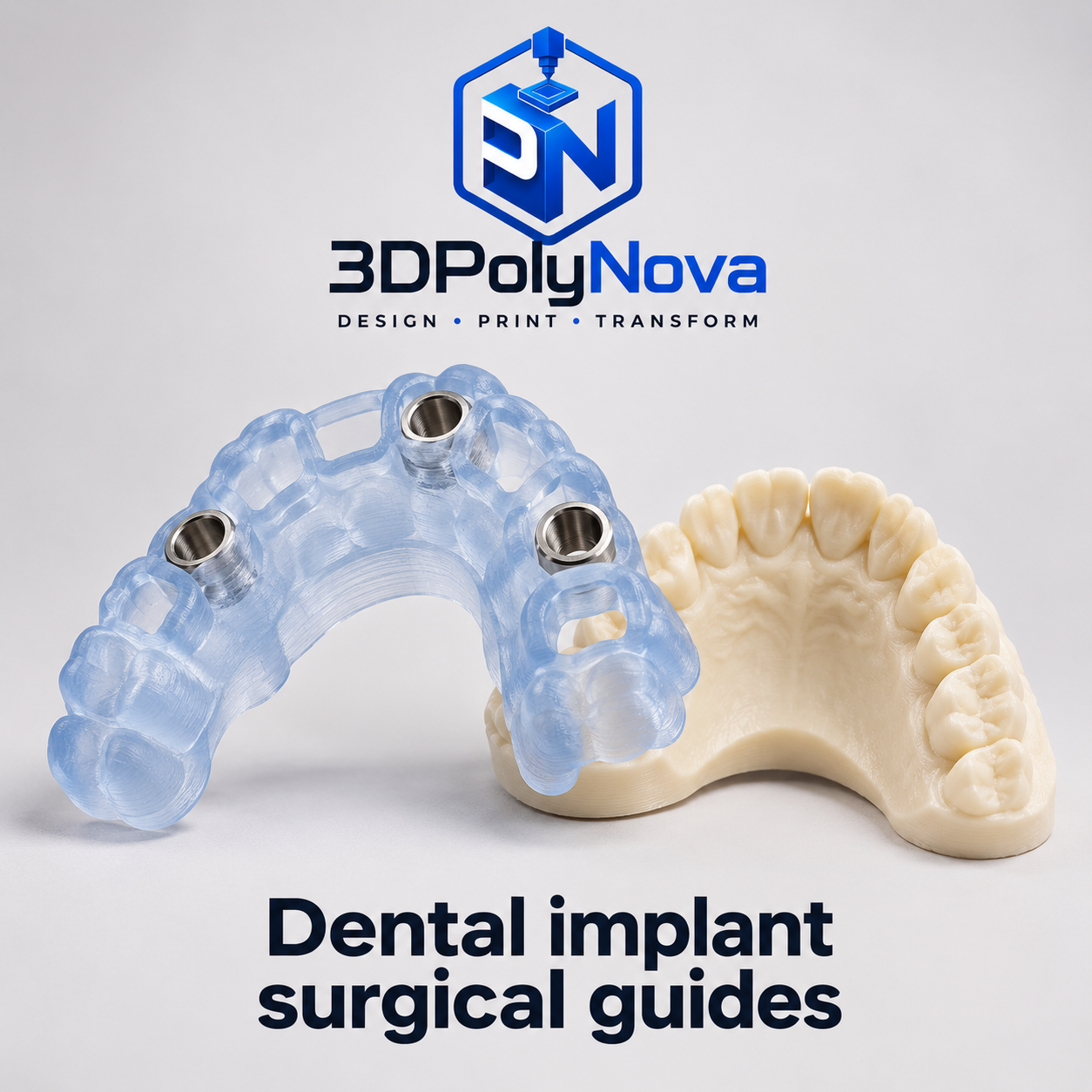 Healthcare & Educational Models: Dental implant surgical guides-3