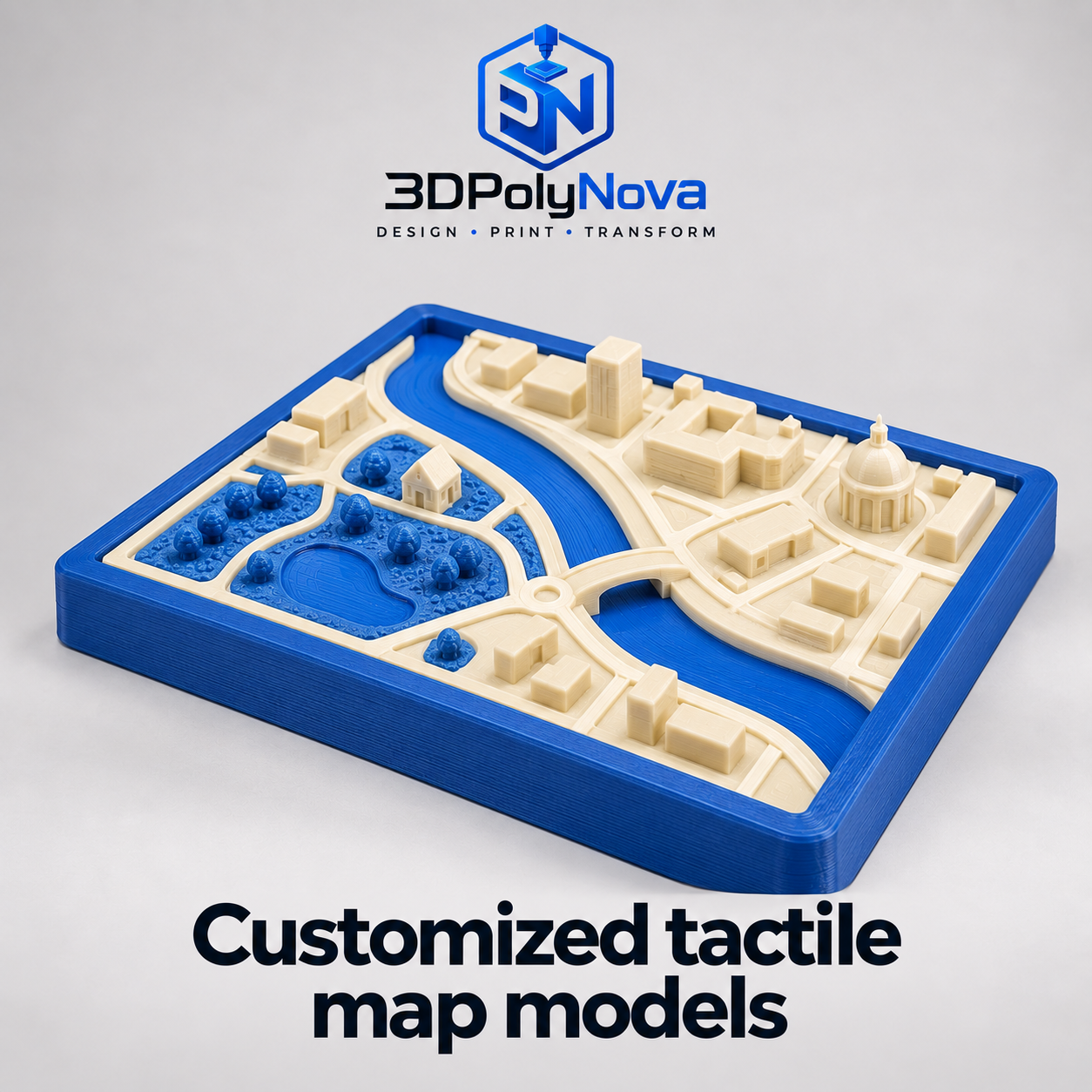 Healthcare & Educational Models: Customized tactile map models-10