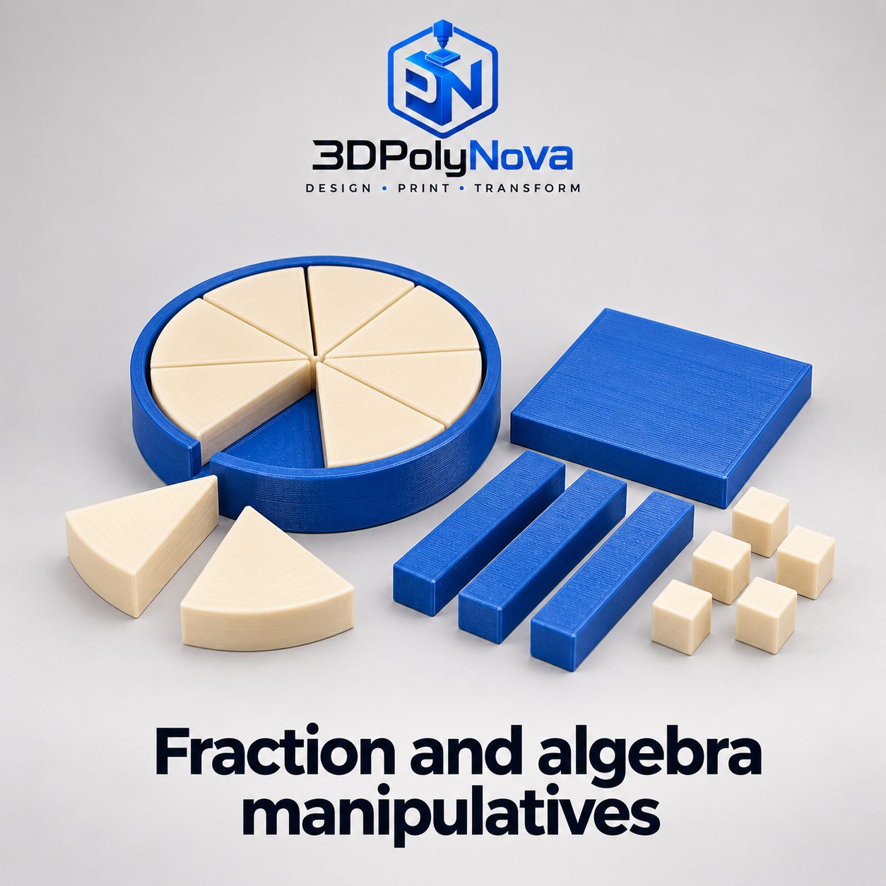 Healthcare & Educational Models: Fraction and algebra manipulatives-2
