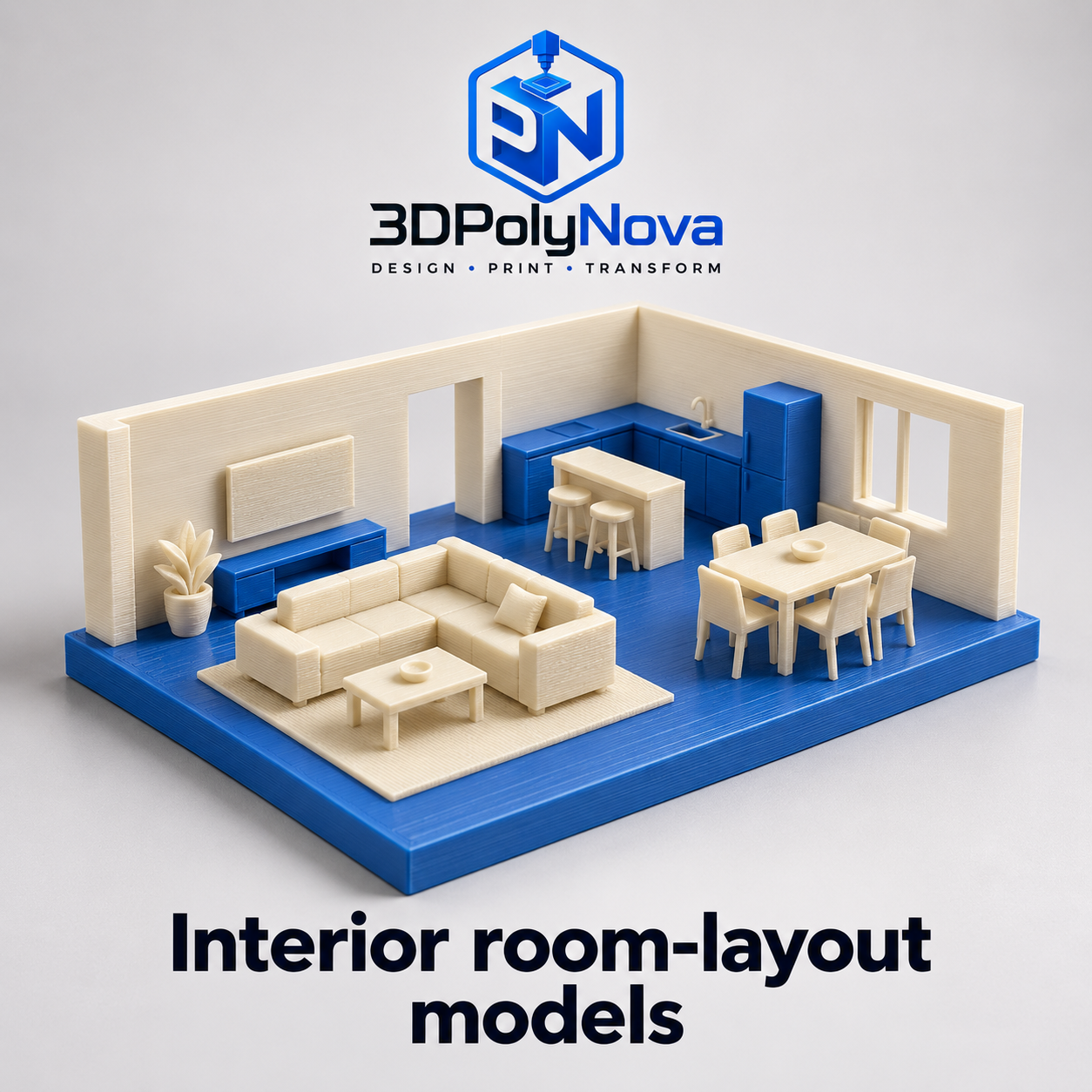 Architecture & Construction: Interior room-layout models-6