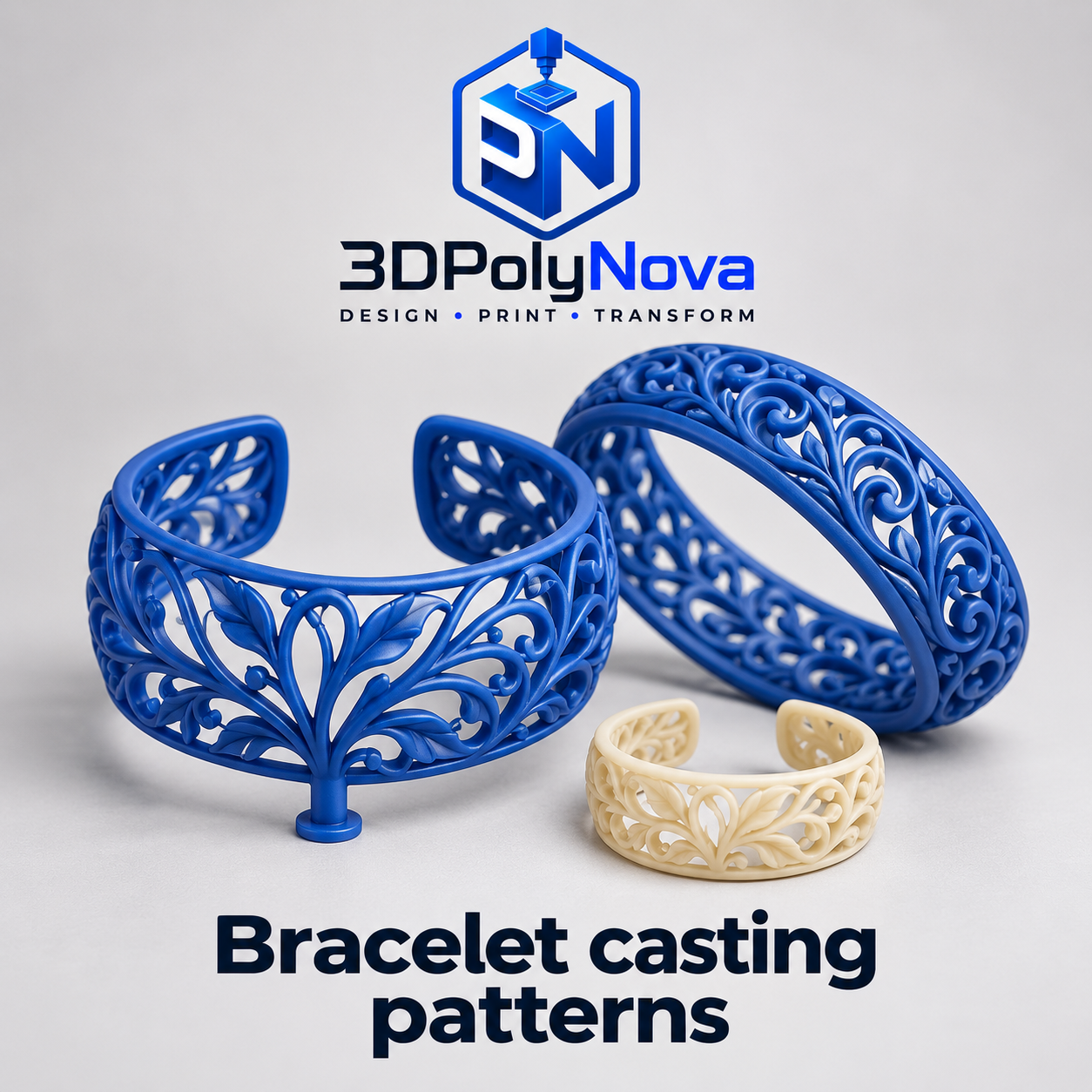 On-demand Custom 3D Products: Bracelet casting patterns-9