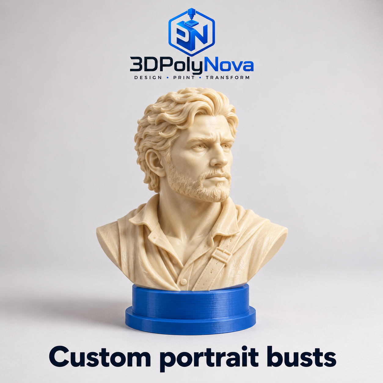 On-demand Custom 3D Products: Custom portrait busts-2