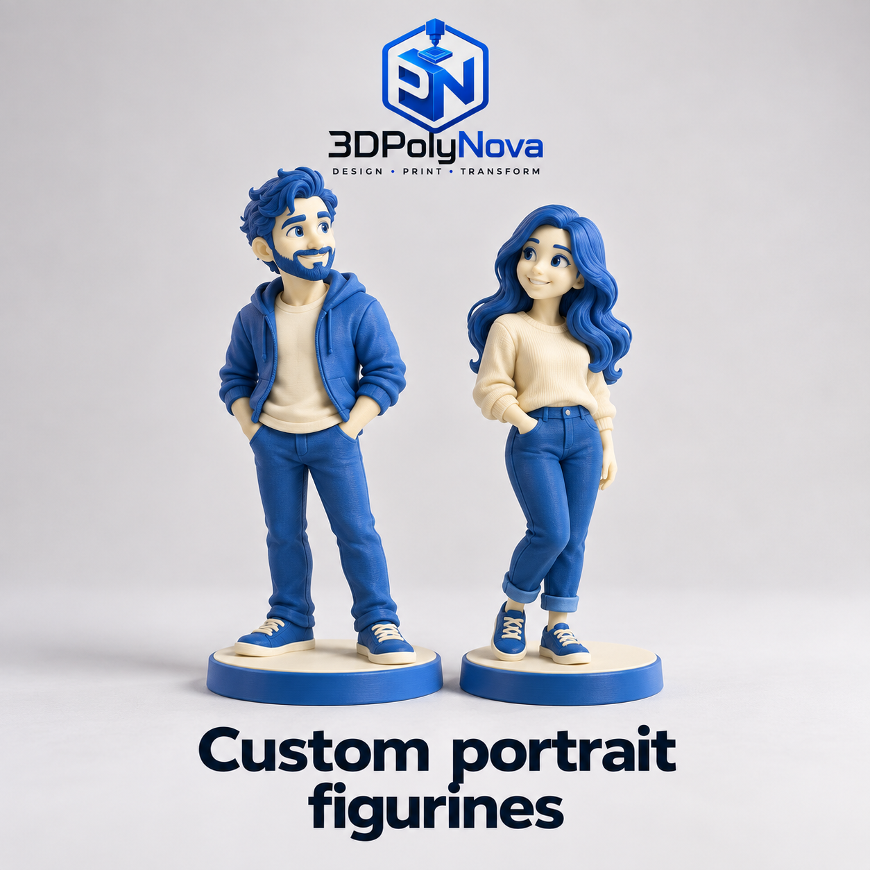 On-demand Custom 3D Products: Custom portrait figurines-5