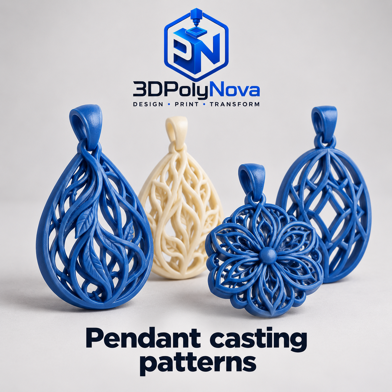 On-demand Custom 3D Products: Pendant casting patterns-3