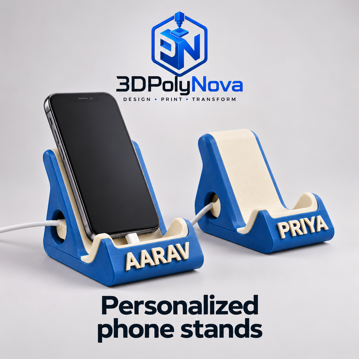 On-demand Custom 3D Products: Personalized 3D-printed phone stands-9